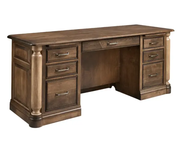 London Desk with Finished Back